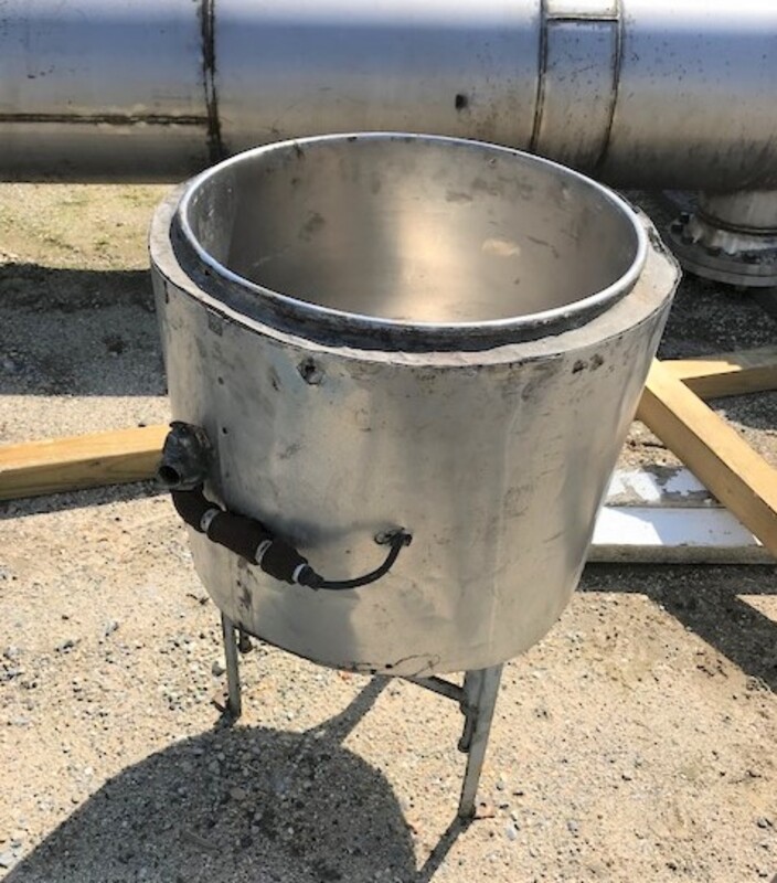 20 gallon Stainless Steel jacketed kettle, approx. 20" dia. x 20" deep, used - Image 1