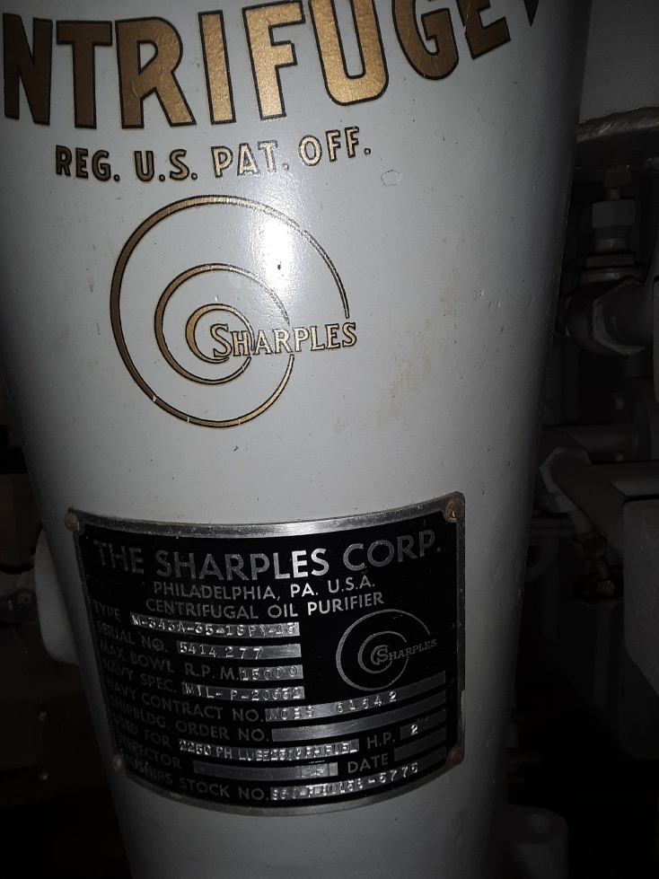 Sharples Pennwalt #14VN2P Super Centrifuge, purifier, 225 GPH lube oil, 440 V., unused condition - Image 2