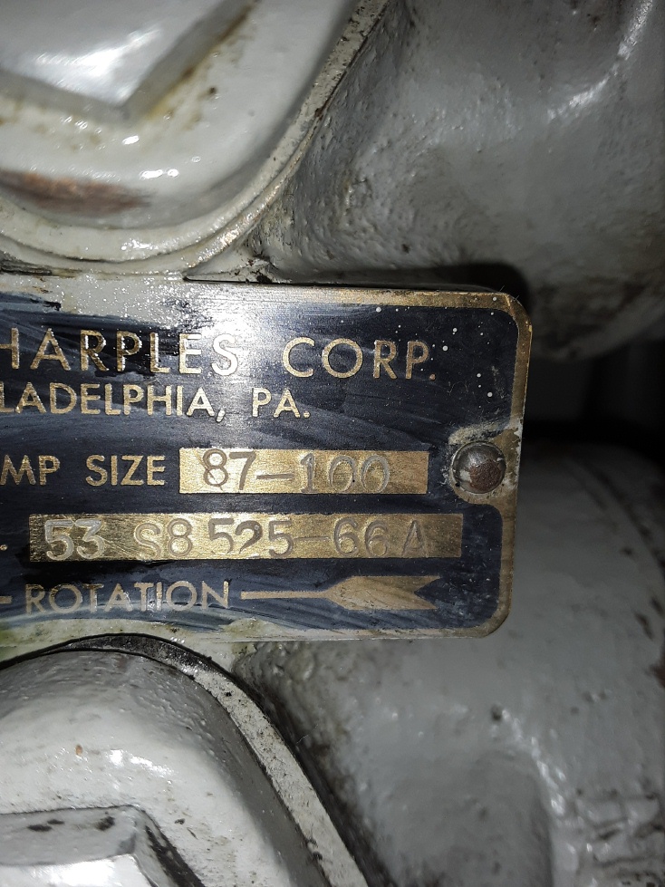 Sharples Pennwalt #14VN2P Super Centrifuge, purifier, 225 GPH lube oil, 440 V., unused condition - Image 3