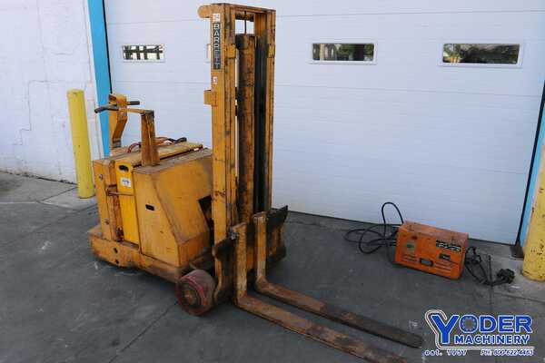 1000 lb. Barrett #TTG-10-TL, power walk behind forklift, 3' 6" L fork, #70814 - Image 1