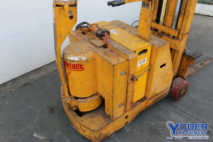 1000 lb. Barrett #TTG-10-TL, power walk behind forklift, 3' 6" L fork, #70814 - Image 4