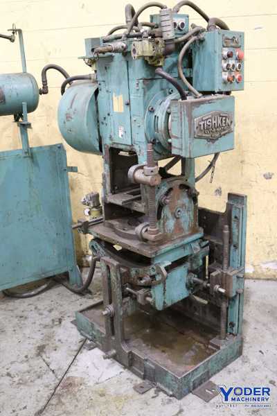18 Ton, Tishken #COT-6 Cutomatic cut off press, 2 stroke, air clutch, 4-post, 1978, #70959 - Image 3