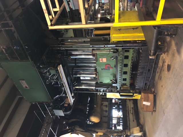 2000 Ton, St. Lawrence, hydraulic, 4-post, 43" stroke, 72" daylight, 72" X95" platen & bolster, cushions - Image 1