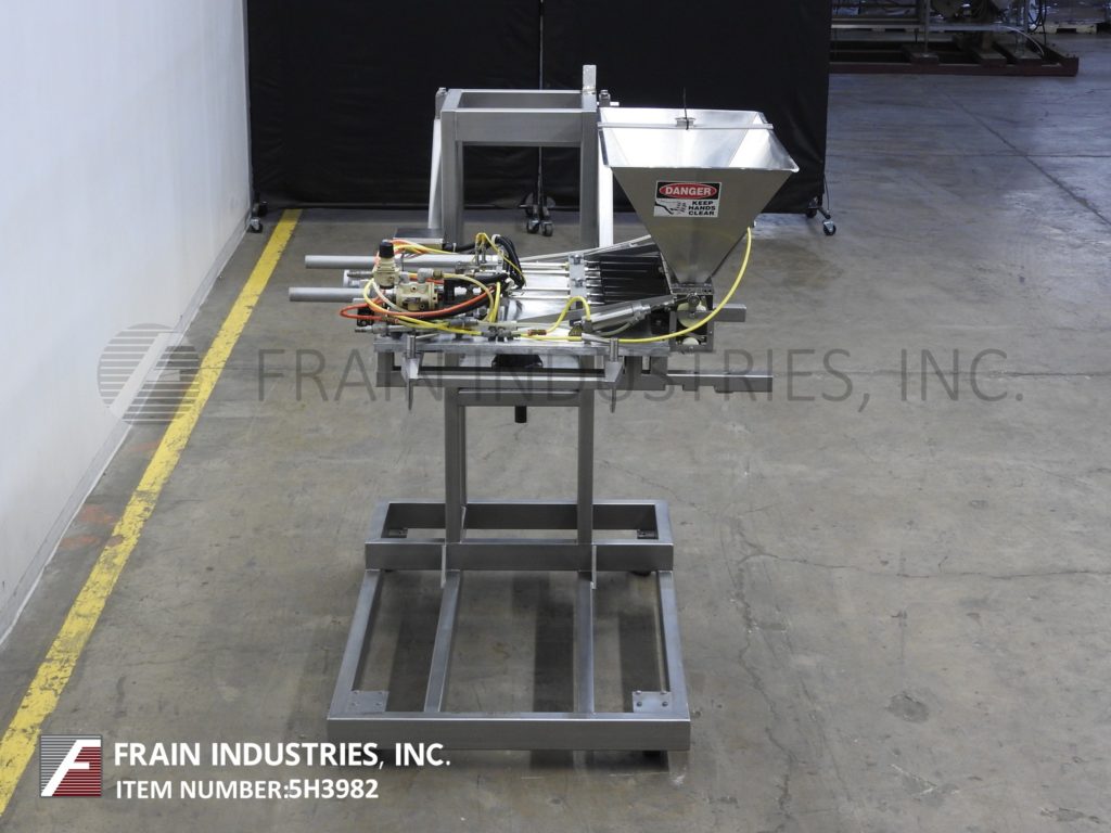 Hinds Bock #6P-08, automatic, 6 head, air operated piston filler, rotary shut-off pneumatic package, e-stop - Image 4
