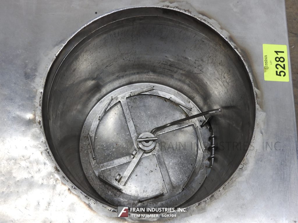 Peters, cream hopper, 35 gallon Stainless Steel storage tank / hopper with rotating sweep and paddle agitation - Image 2