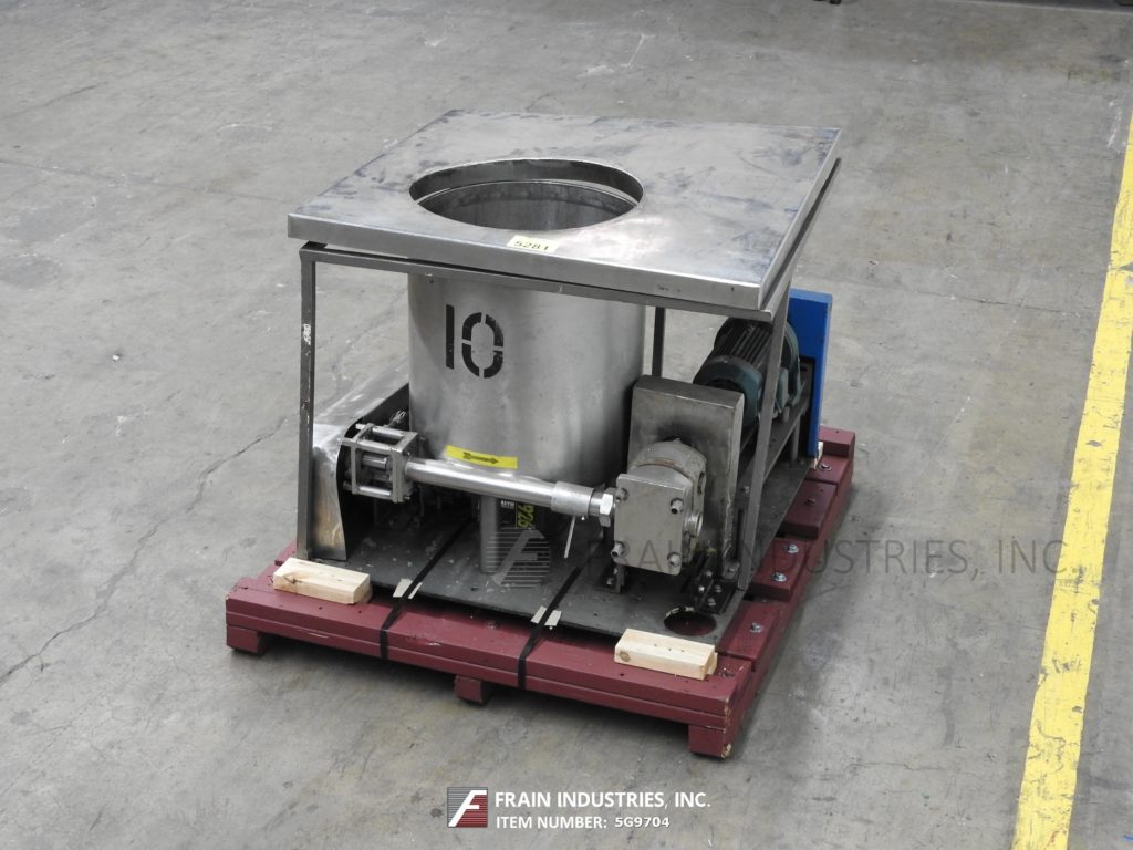 Peters, cream hopper, 35 gallon Stainless Steel storage tank / hopper with rotating sweep and paddle agitation - Image 3