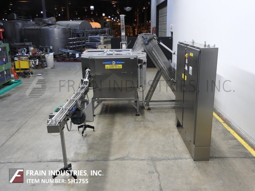 Del Packaging #ASRL-CC-401, automatic, Stainless Steel, inline overlidder with inclined cleated & centrifugal - Image 3
