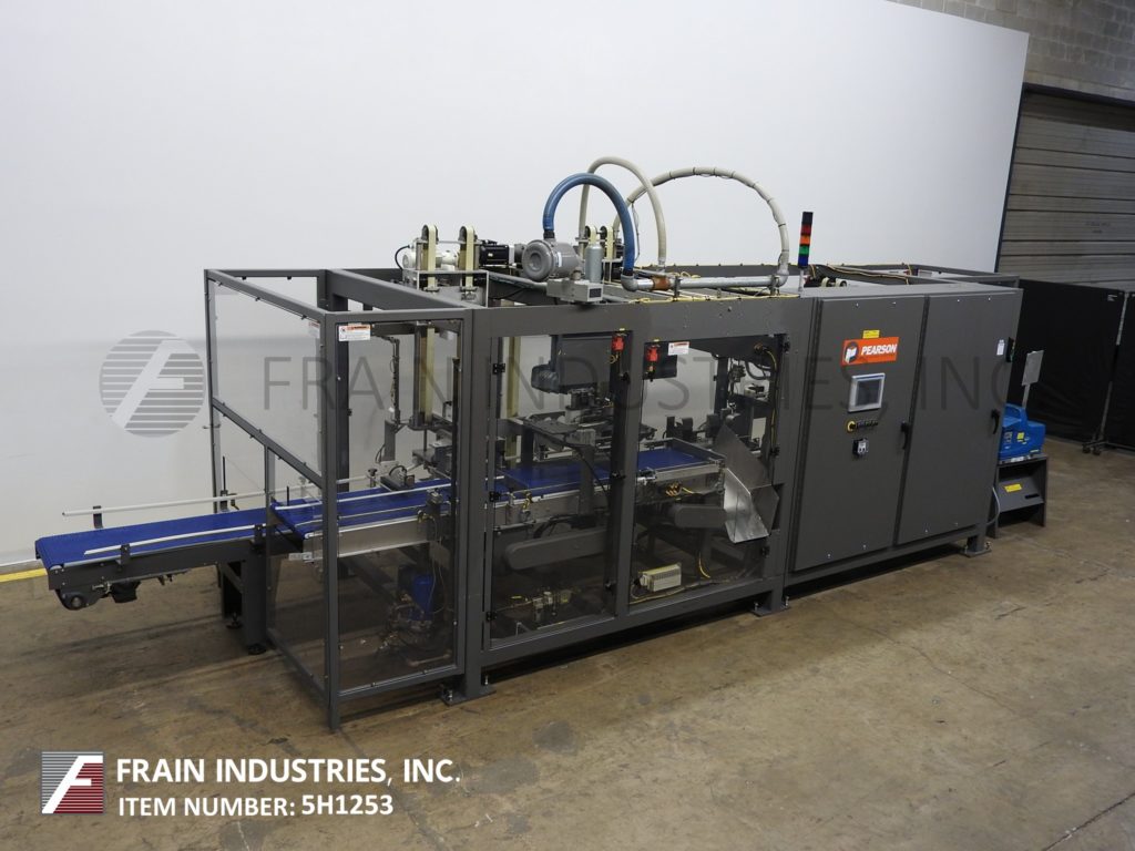 Pearson #GTL-AN1, automatic, all in one, pick and place, case or tray erector, top load packer, hot melt glue - Image 1
