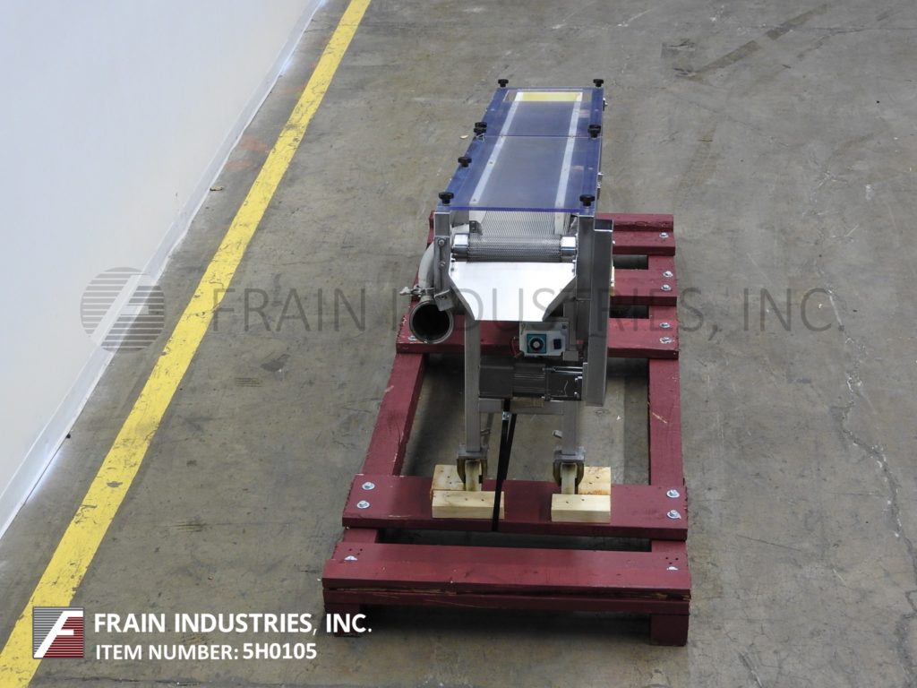 9" wide x 6.1' long, G2 Material Handling Inc., Stainless Steel, cooling conveyor, Stainless Steel mesh belt - Image 3