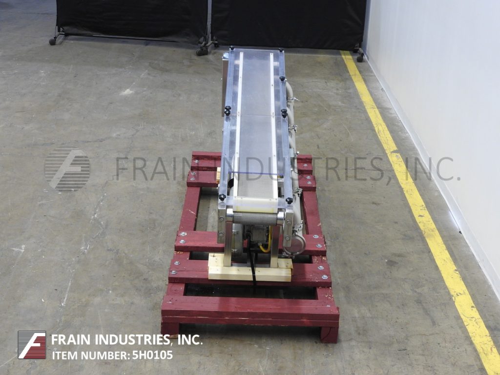 9" wide x 6.1' long, G2 Material Handling Inc., Stainless Steel, cooling conveyor, Stainless Steel mesh belt - Image 4