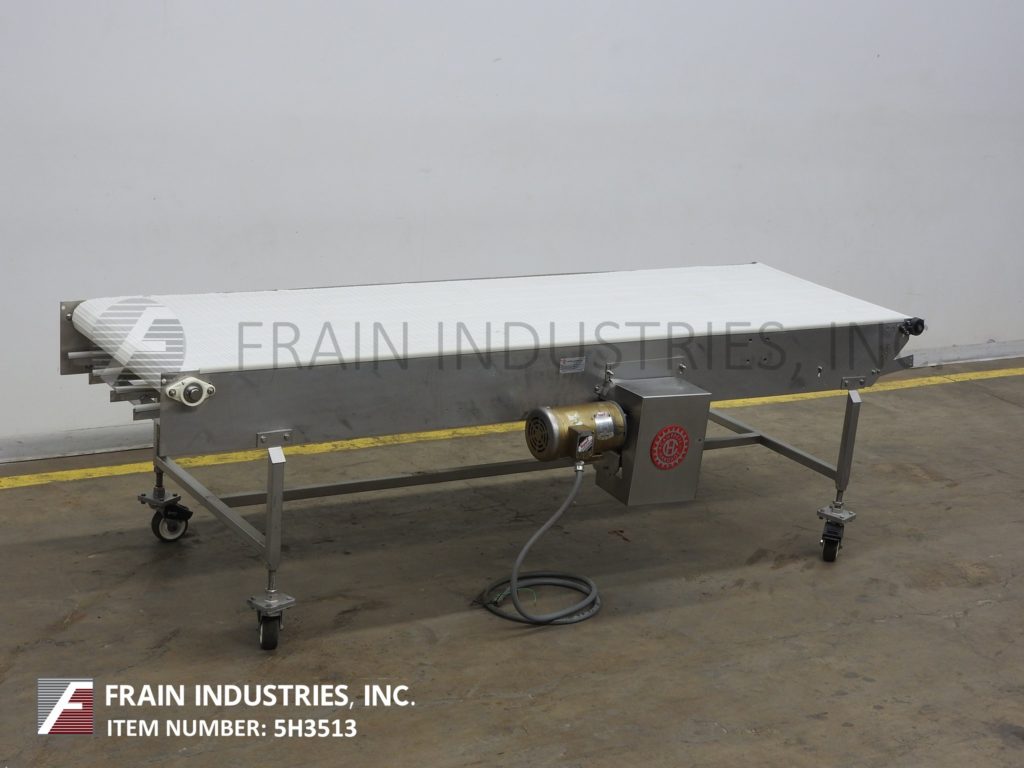 36" wide x 9.6' long, Campbell Hardage, Stainless Steel table top conveyor, intralox belt powered by a 1 HP - Image 5
