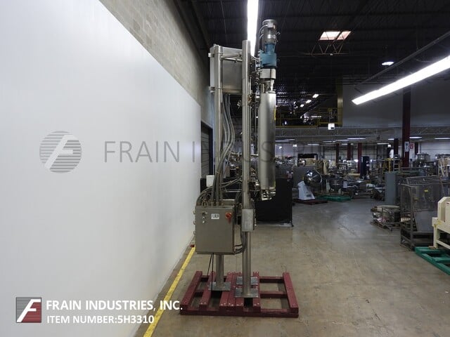 27 sq.ft., 300 psi, Alfa-Laval Contherm 6 x 9, Alfa Laval vertical, scrape surface heat exchanger system - Image 3