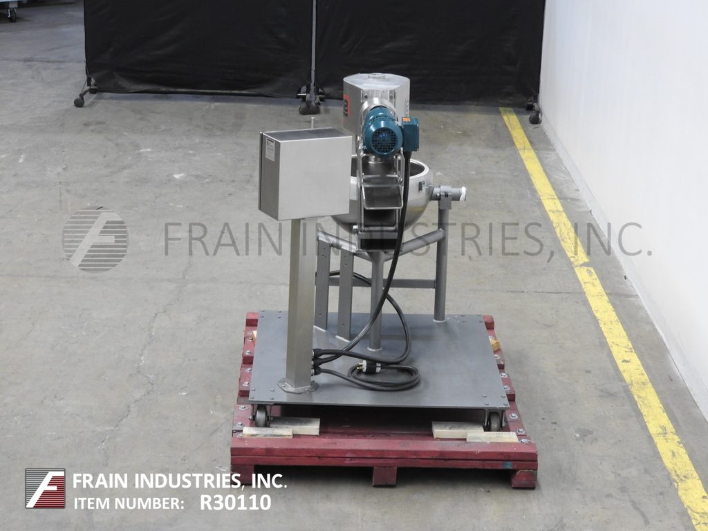 5 gallon Lee #5CD9MT, 316 Stainless Steel jacketed double motion kettle, 16" diameter x 10" deep, 40 psi - Image 4