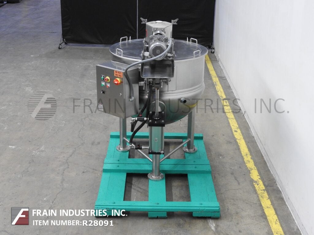 Lee #150D9MT, 316 Stainless Steel jacketed kettle, 42" diameter x 34" deep, 90 psi, 2-1/2" OD/2" ID tri-clamp - Image 3