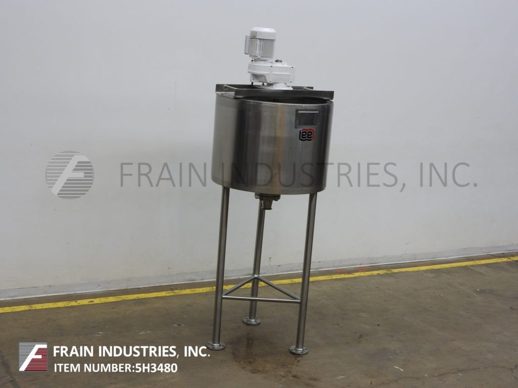 Lee #60-D5S, 316 Stainless Steel jacketed kettle, 32" diameter x 24" deep, 45 psi, 7-1/2" OD/2-1/2" ID - Image 1