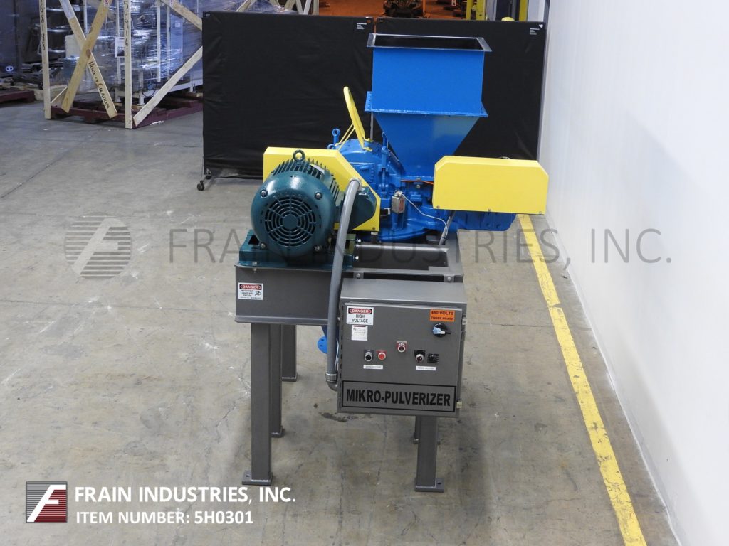 Hosokawa #3MP, Mikro Pulverizer, hammermill w/carbon steel contact parts, .75 HP, 16-swinging impact hammers - Image 3