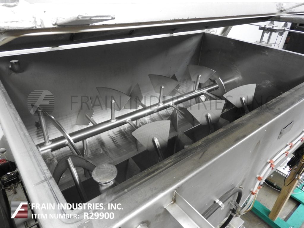 150 cu.ft. Mepaco #170, 304 Stainless Steel dual trough ribbon blender, 102" L x 64" W x 44" D trough, 20 HP - Image 2