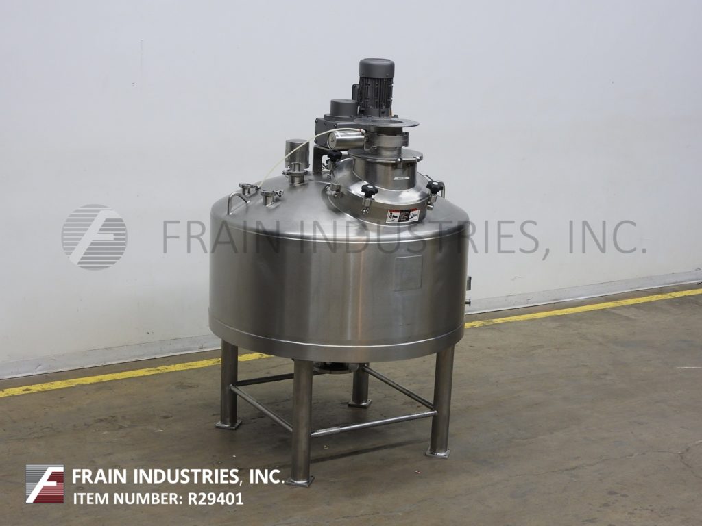 Walker #MT-101, 100 gallon, 316L Stainless Steel jacketed/insulated liquefier, 21" OD top man way with flip - Image 5