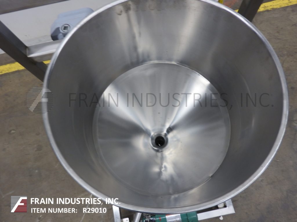 Tri-Clover #F1114LMOG-MBV-B60-S, Stainless Steel tri-blender, 16" OD x 22" deep funnel style Stainless Steel - Image 2