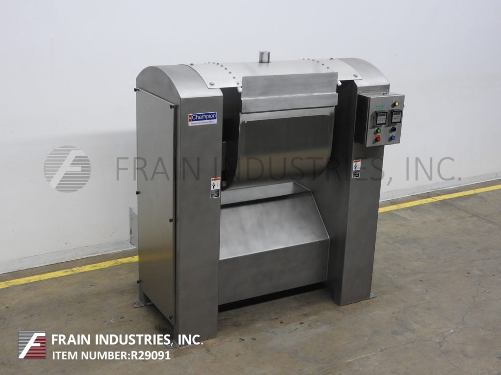 Champion #2EXP-SA, high speed, 3-roller bar dough mixer, tilt style mixing chamber - Image 5