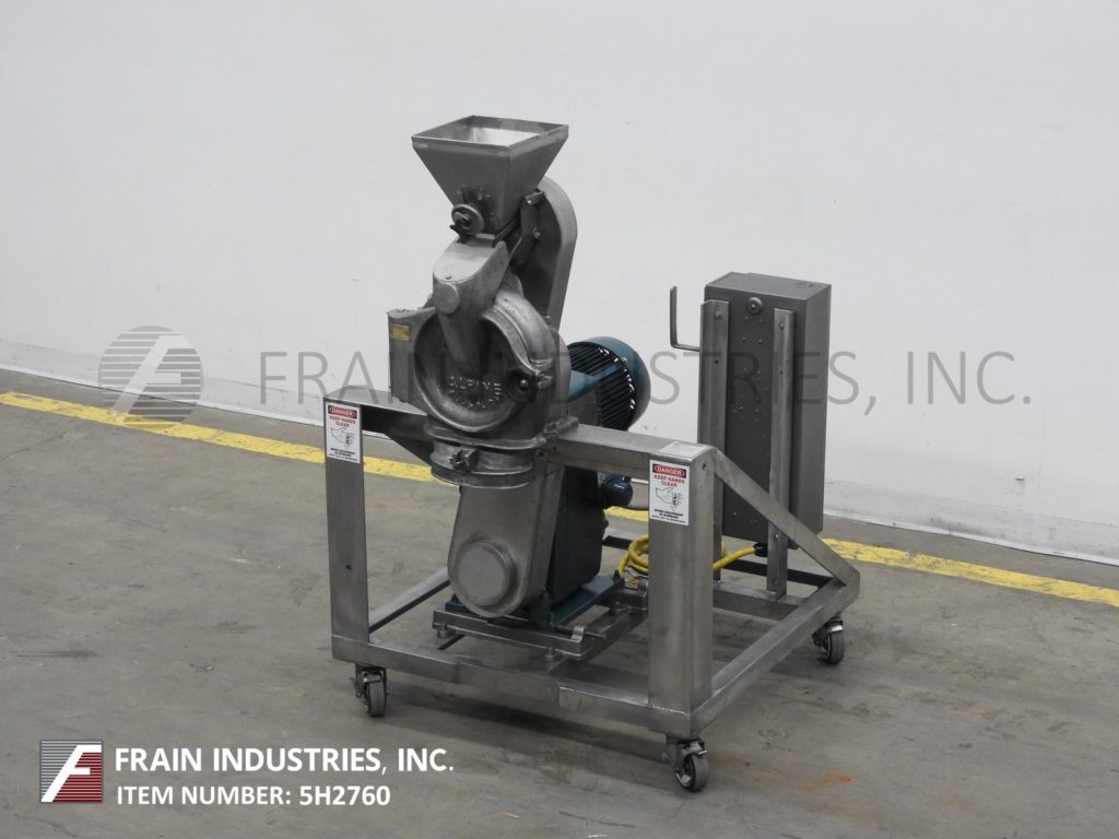 Alpine #160Z, compact, pin mill with Stainless Steel contact parts, 5 HP drive, 9-1/2" x 6-1/2" discharge - Image 1