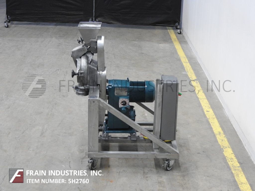 Alpine #160Z, compact, pin mill with Stainless Steel contact parts, 5 HP drive, 9-1/2" x 6-1/2" discharge - Image 3