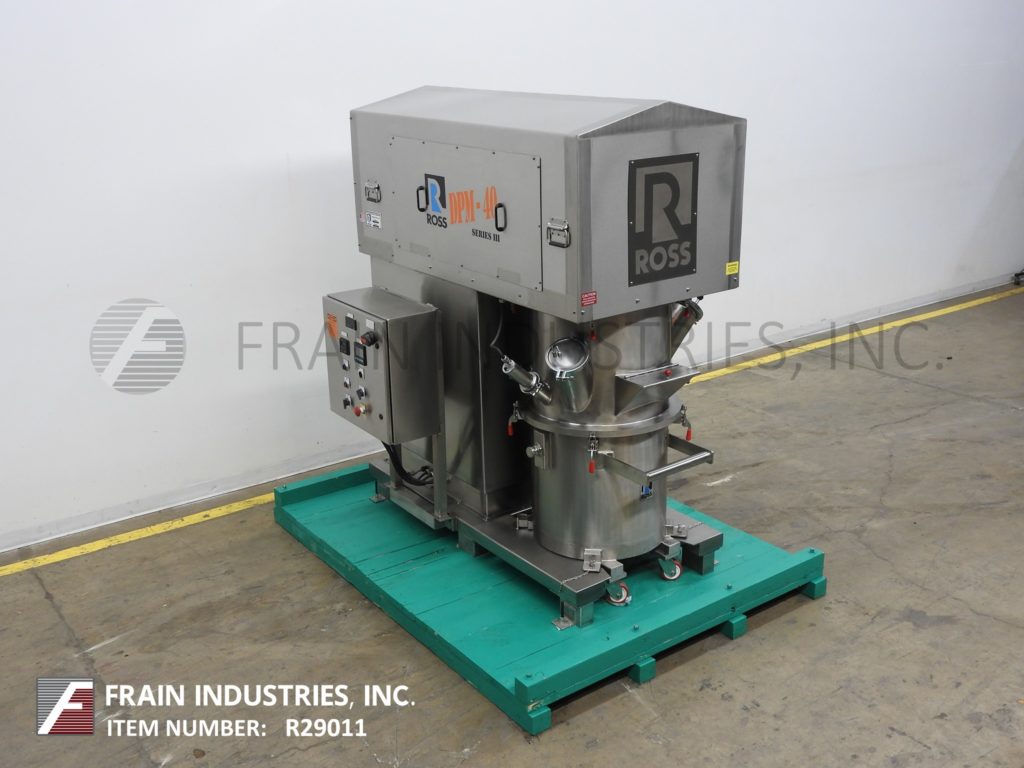40 gallon Ross #DPM-40 Series III, 316 Stainless Steel sanitary double planetary batch mixer, 15 HP - Image 1