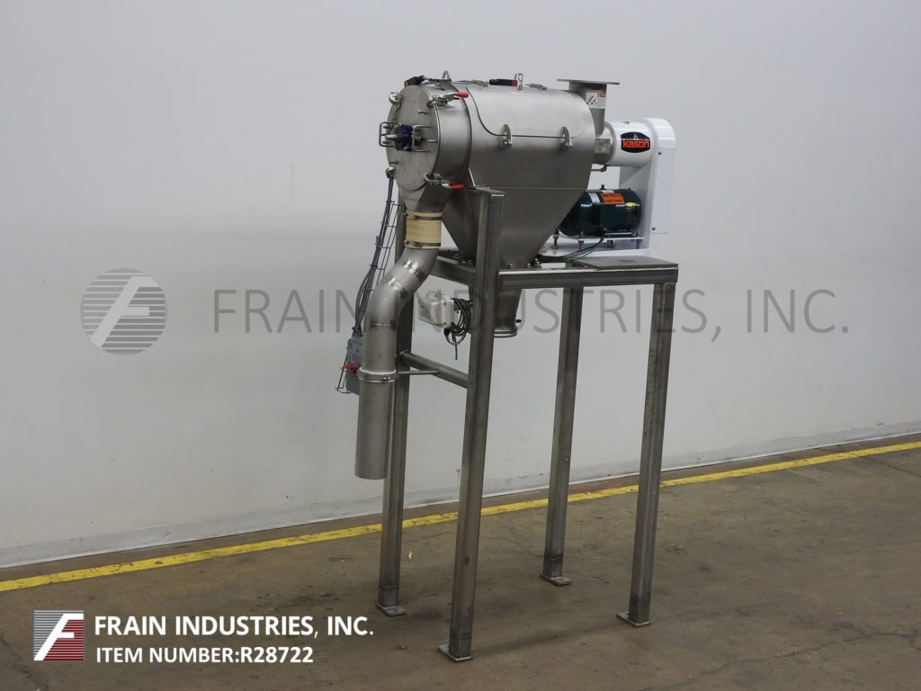 Kason #MOB-SS, continuous, Stainless Steel, centrifugal sifter, 25" length x 17" diameter sifting chamber - Image 1