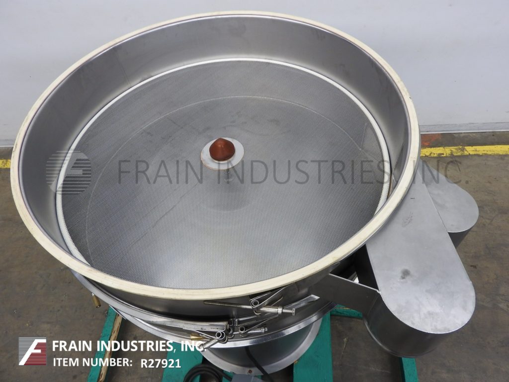 Sweco #XS48S888, single separation vibratory sifter, (2) 48" diameter x 8" high Stainless Steel seperation - Image 2