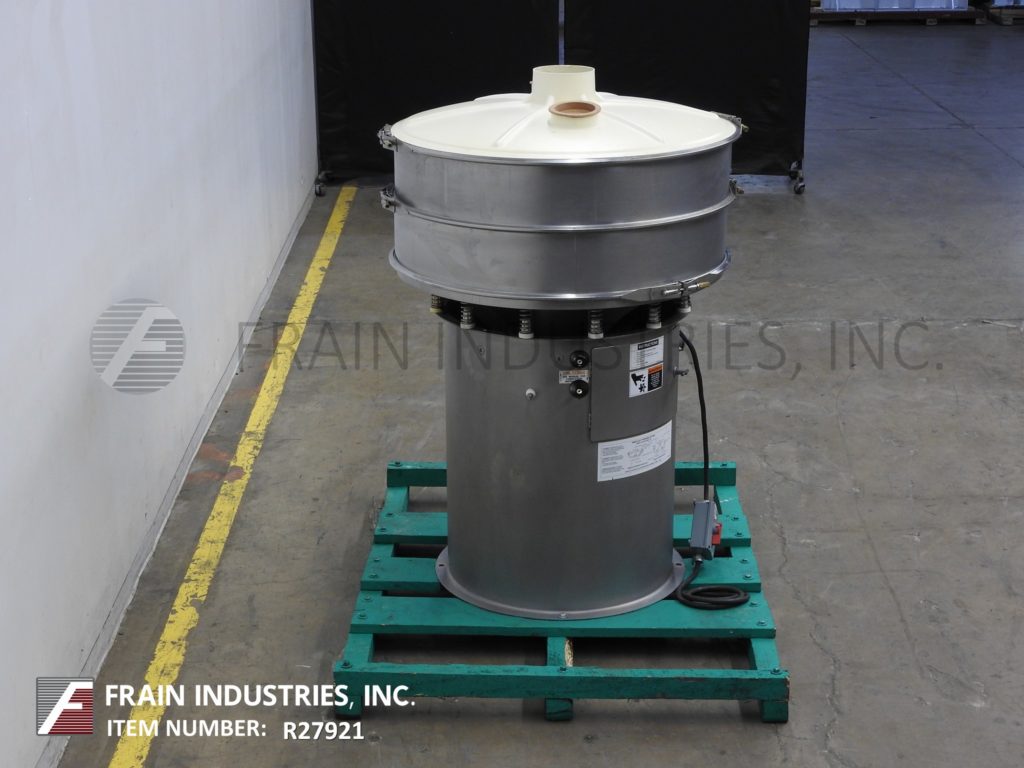 Sweco #XS48S888, single separation vibratory sifter, (2) 48" diameter x 8" high Stainless Steel seperation - Image 3