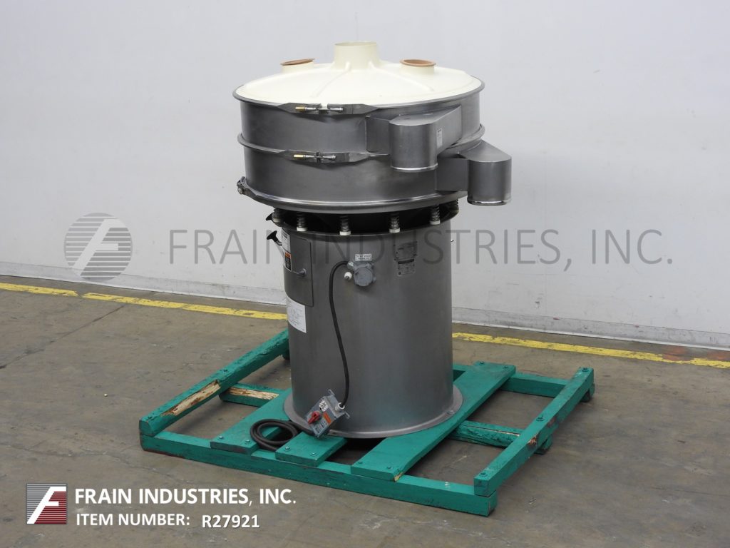 Sweco #XS48S888, single separation vibratory sifter, (2) 48" diameter x 8" high Stainless Steel seperation - Image 5