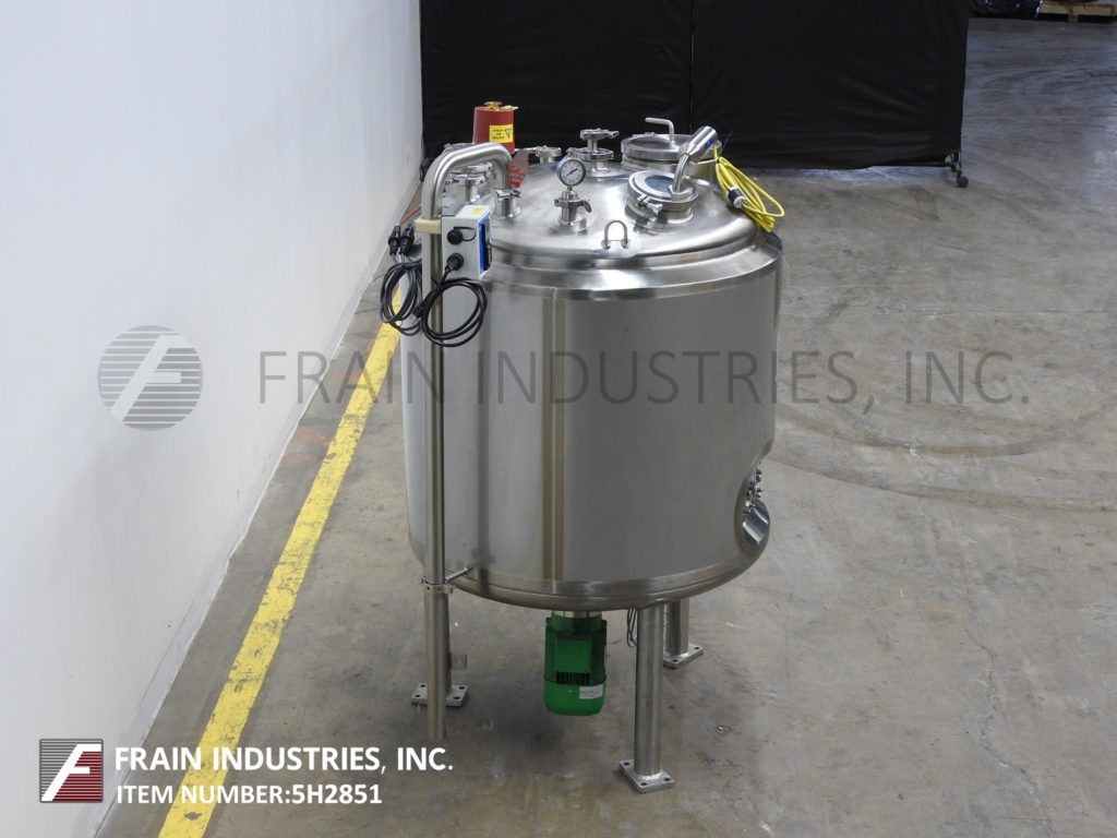 150 gallon Feldmeier #TK115, 316L Stainless Steel insulated internal vacuum tank, 36" dia. x 42" deep, 50 psi - Image 3