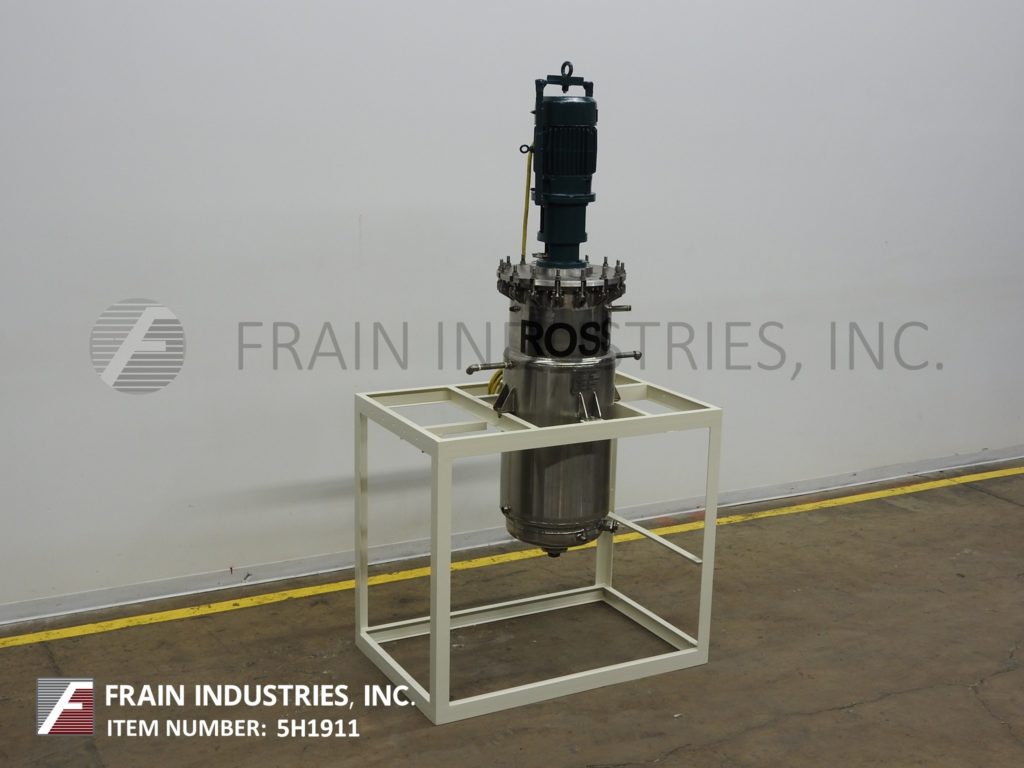50 gallon Ross, 304 Stainless Steel jacketed process tank, 17-3/4" diameter x 48" straight wall, 40/50 psi - Image 1
