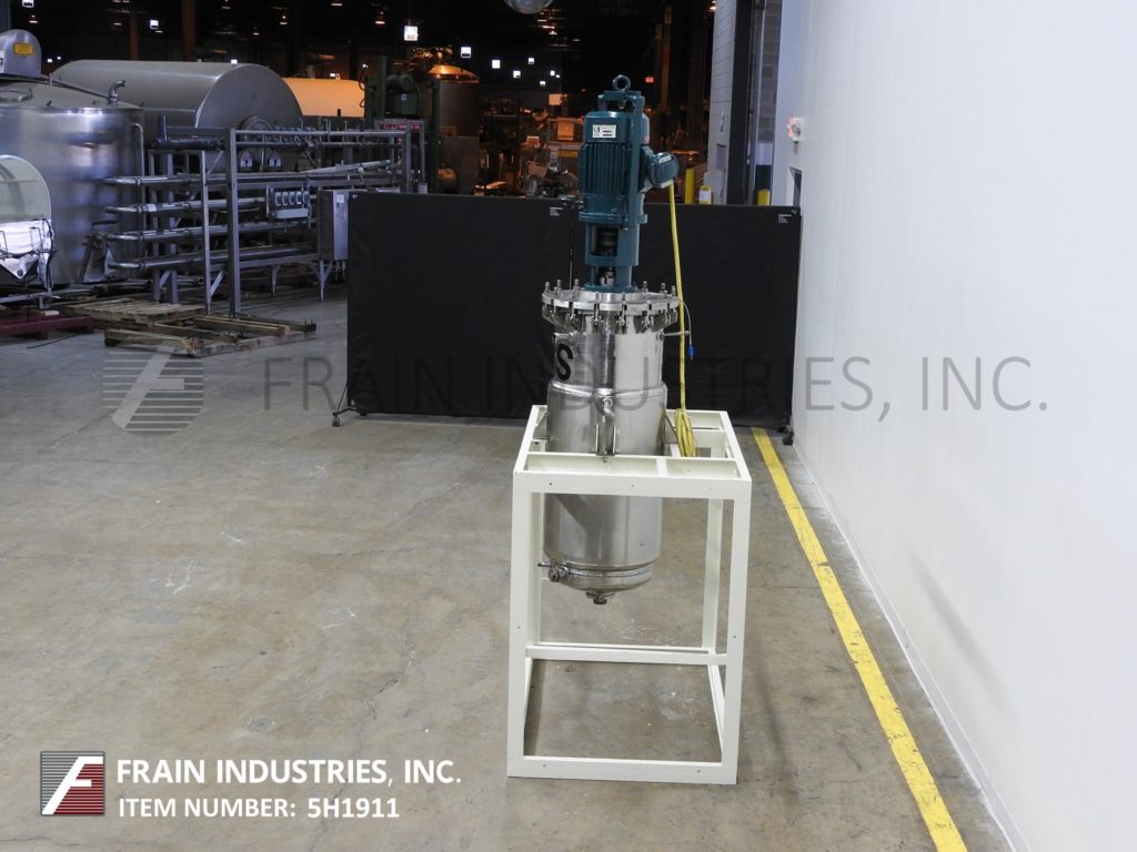 50 gallon Ross, 304 Stainless Steel jacketed process tank, 17-3/4" diameter x 48" straight wall, 40/50 psi - Image 4