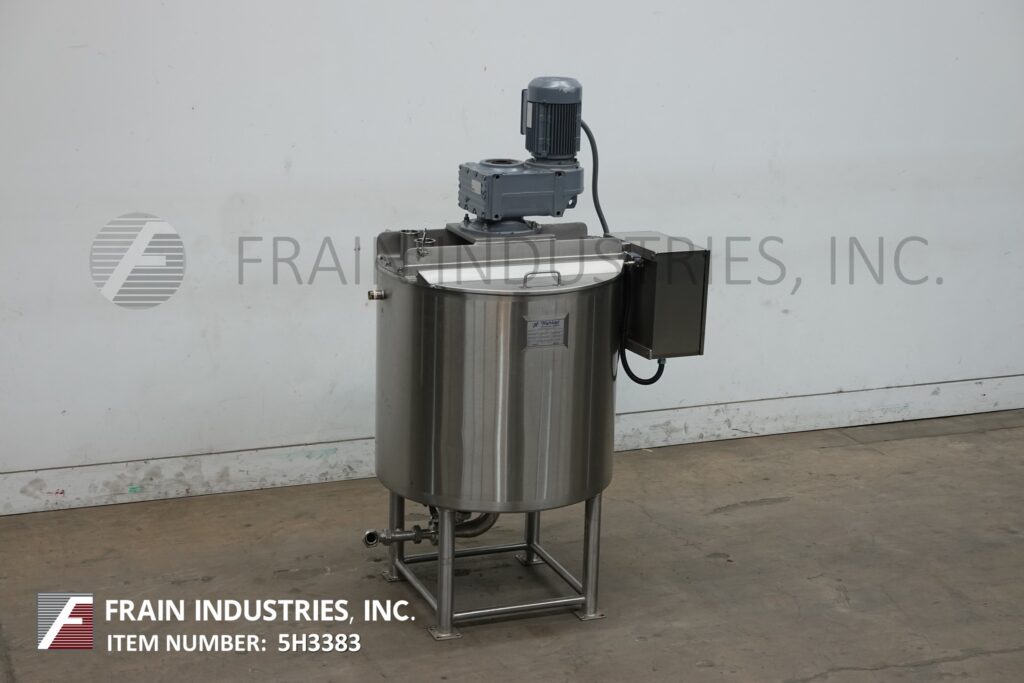 100 gallon Highland #OH8575.5, 316 Stainless Steel full jacketed mixing tank, 32" diameter x 32" deep, 55 psi - Image 5