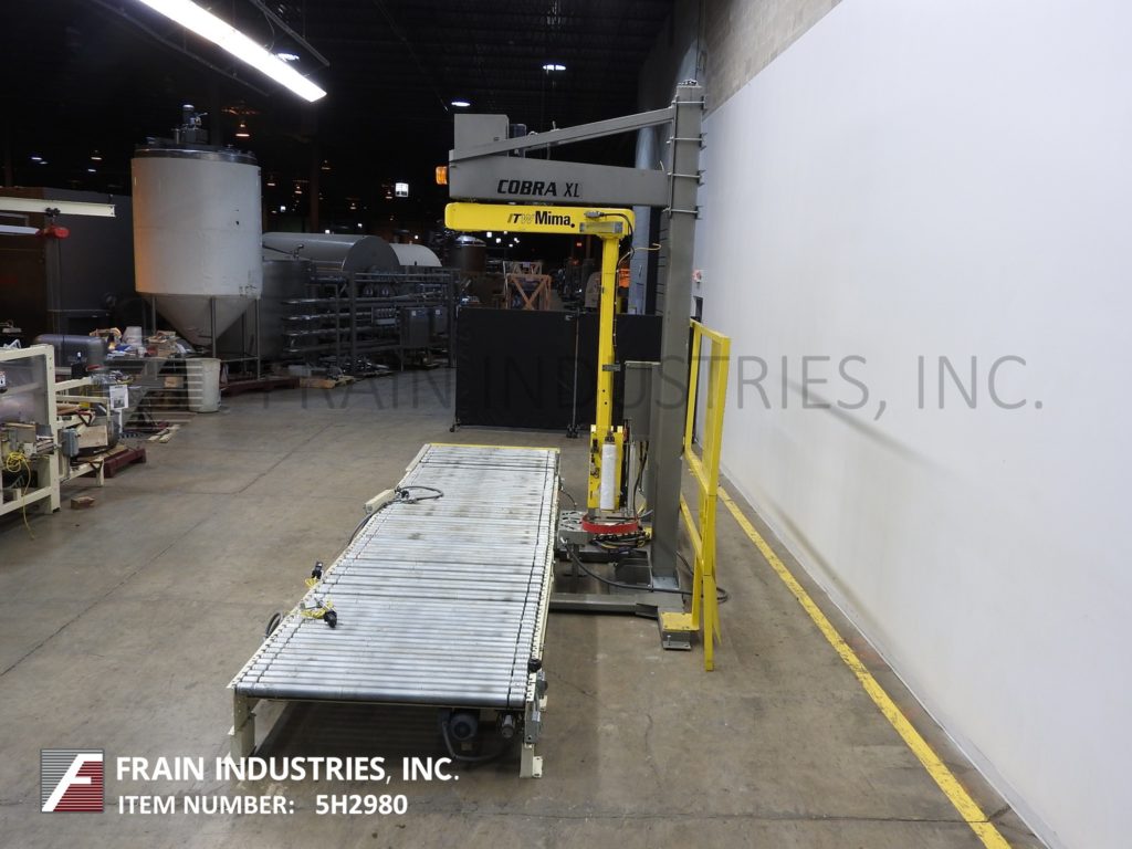 Mima #Cobra-XL, automatic, overhead spiral style stretch wrapper, 10-35 loads per hour, 57" W x 262" L roller - Image 4