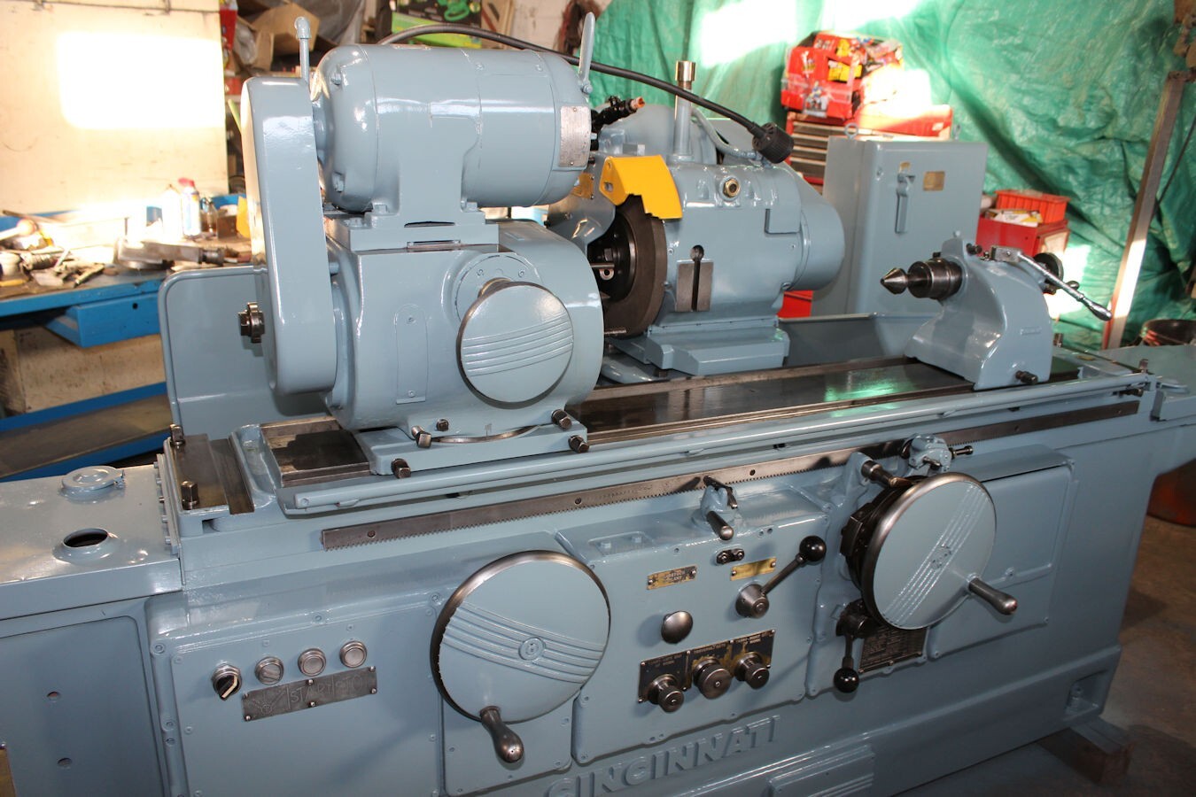 12" x 36" Cincinnati Filmatic, 12" swing, 36" centers, 12" x1" x5" grinding wheel, 14" max.grind wheel - Image 4