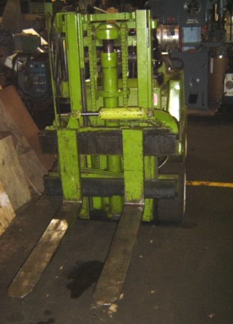 8000 lb. Clark #C80, Forklift, side shift, LP, hard tire, automatic transmission, power steering - Image 1