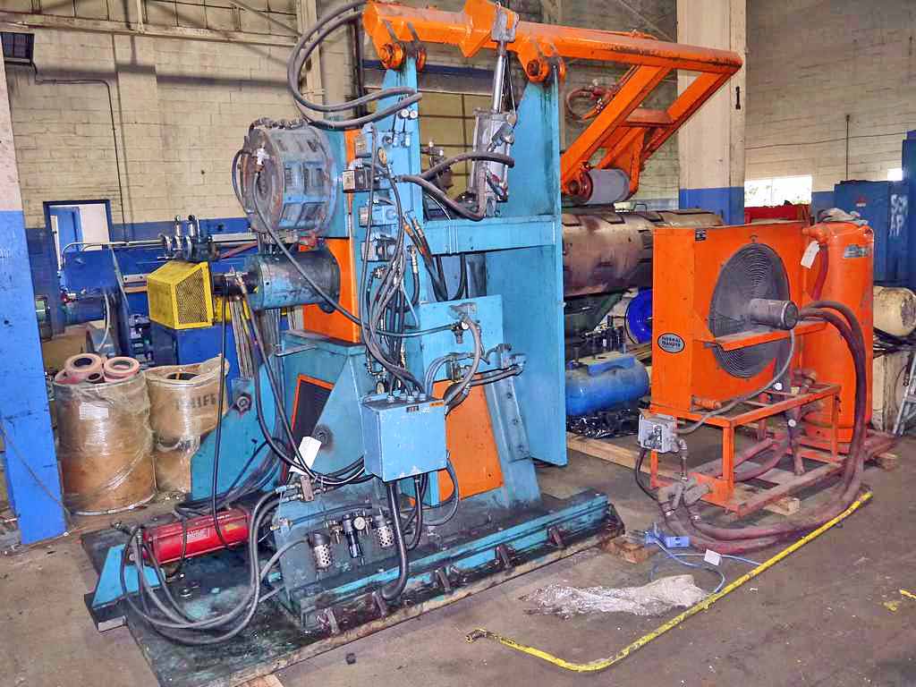 20000 lb. Progressive, 72" wide, 20"-24" ID, slide base, 72" face mandrel, WC brake, 1994 - Image 4