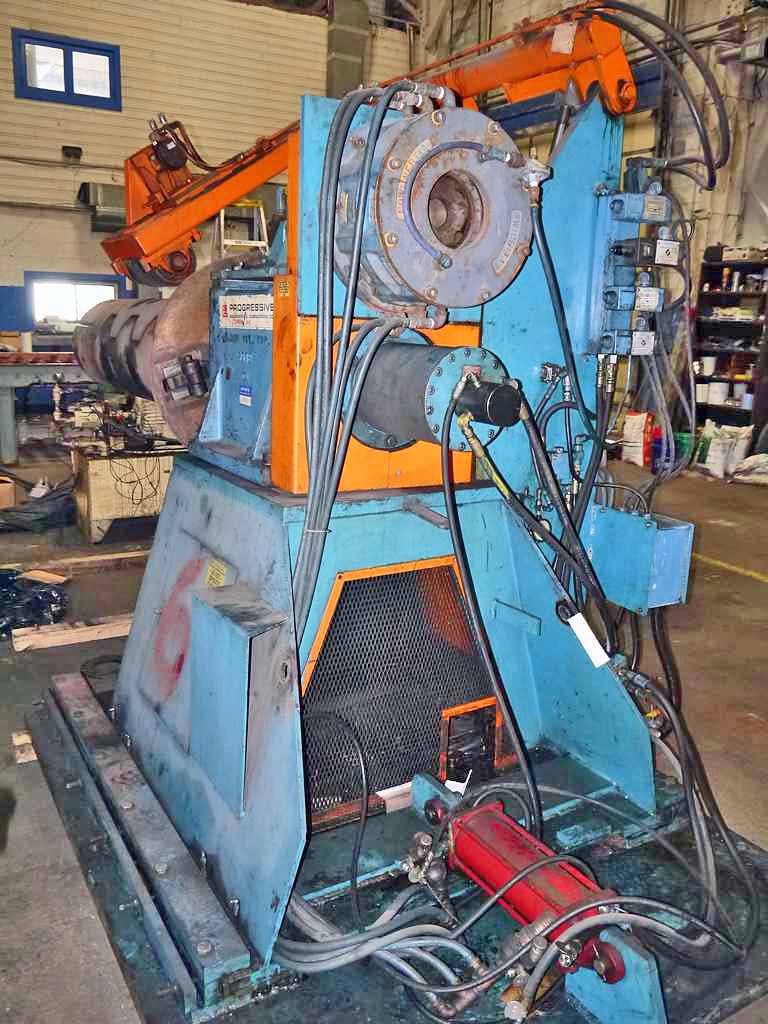 20000 lb. Progressive, 72" wide, 20"-24" ID, slide base, 72" face mandrel, WC brake, 1994 - Image 5