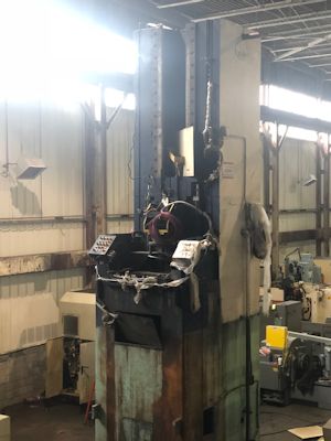 50 Ton x 106" stroke, U.S. #50Tx120VPD, vert.pull down broach, 2-stations, pullers, '78, #24110 - Image 2