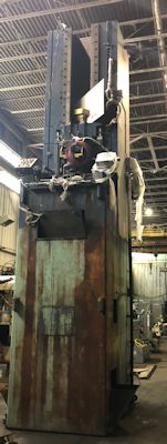 50 Ton x 106" stroke, U.S. #50Tx120VPD, vert.pull down broach, 2-stations, pullers, '78, #24110 - Image 3