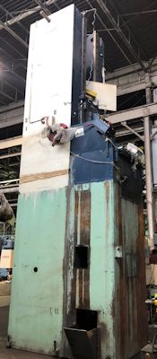 50 Ton x 106" stroke, U.S. #50Tx120VPD, vert.pull down broach, 2-stations, pullers, '78, #24110 - Image 4