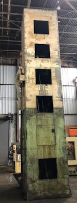 50 Ton x 106" stroke, U.S. #50Tx120VPD, vert.pull down broach, 2-stations, pullers, '78, #24110 - Image 5