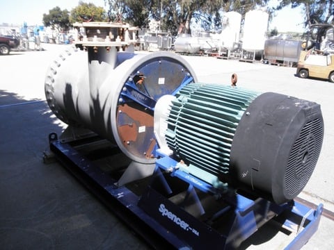 10000 cfm, Spencer #GS36305D, blower gas booster, 2565 RPM, 316SS, gas booster, 2005 - Image 4