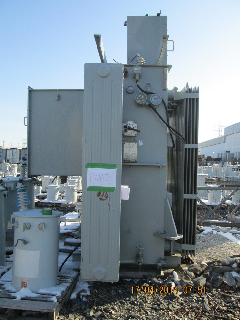 5625 KVA 25000 Delta Primary, 4160Y Secondary, Ferranti Packard, station, top-side - Image 1