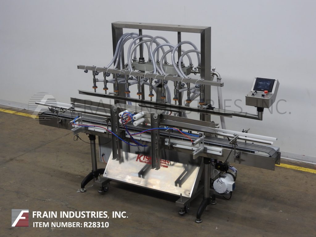 Accutek #APOF10, automatic, inline, 10-head, Stainless Steel, pressure gravity overflow filler - Image 1