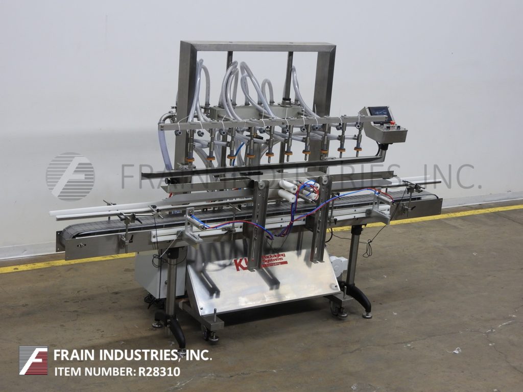 Accutek #APOF10, automatic, inline, 10-head, Stainless Steel, pressure gravity overflow filler - Image 5