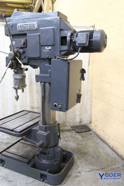 15" Alzmetall #A2-E, single spindle drill, 15" throat, #5MT, 34.5" x26.5" table, 5 HP, #71199 (2 available) - Image 3