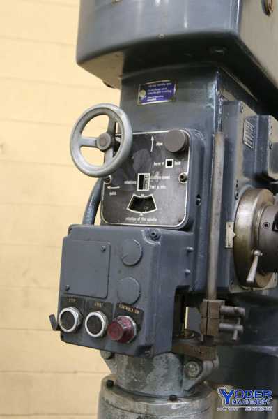 15" Alzmetall #A2-E, single spindle drill, 15" throat, #5MT, 34.5" x26.5" table, 5 HP, #71199 (2 available) - Image 5